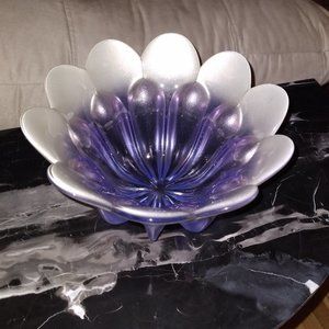 Elegant Vintage Art Glass Bowl, Made in Europe